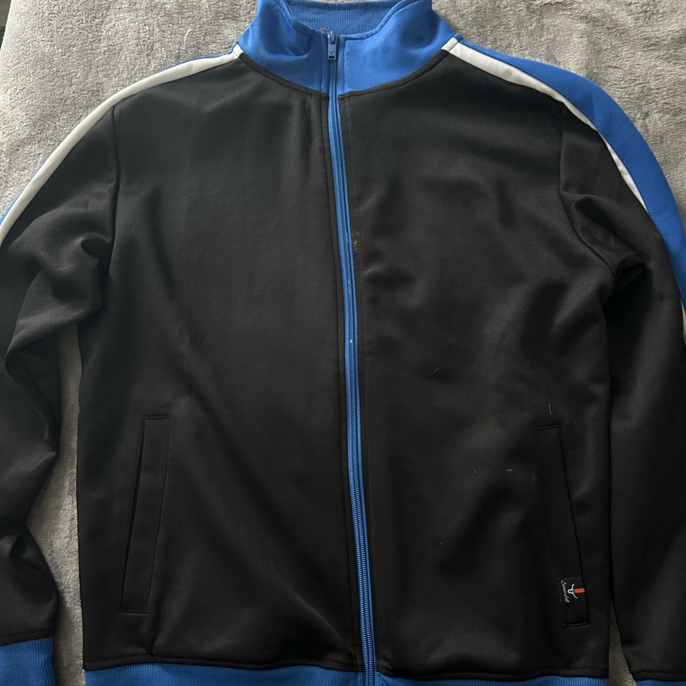 Brand New Men's Black and Blue Jacket